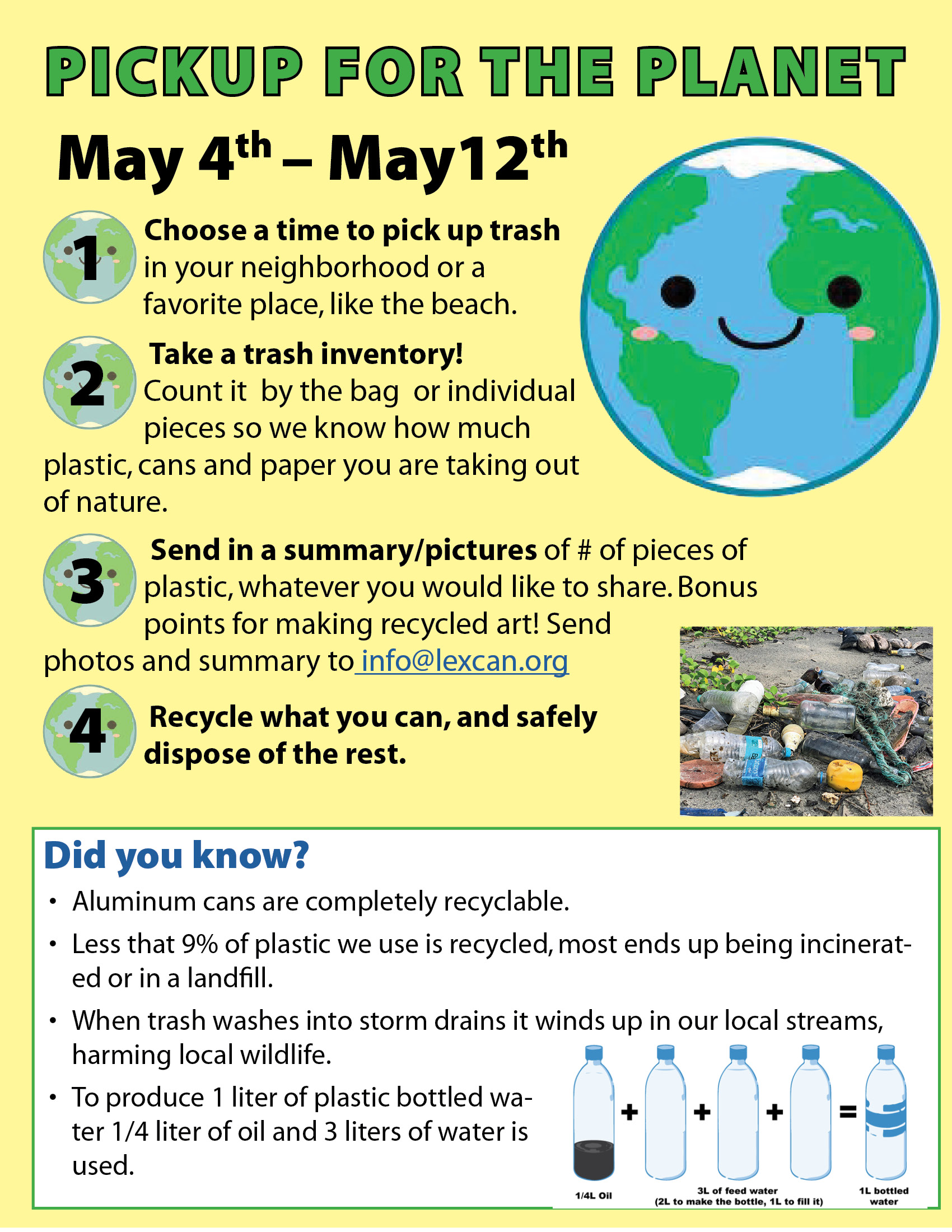 May 4th - May 12th: Pickup for the Planet