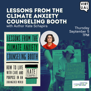 Lessons fron the Climate Anxiety Booth with Author Kate Schapira