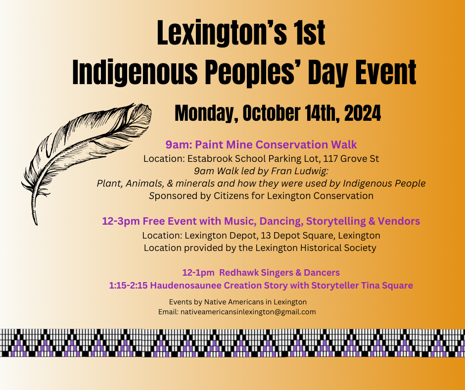 Lexington's 1st Indigenous Peoples' Day Event