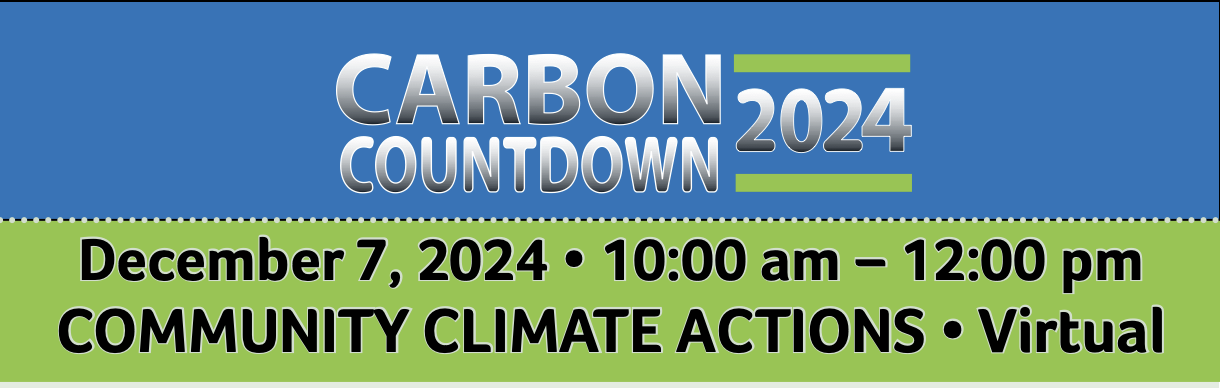 Sustainable Middlesex's Carbon Countdown 2024:  Community Climate Actions