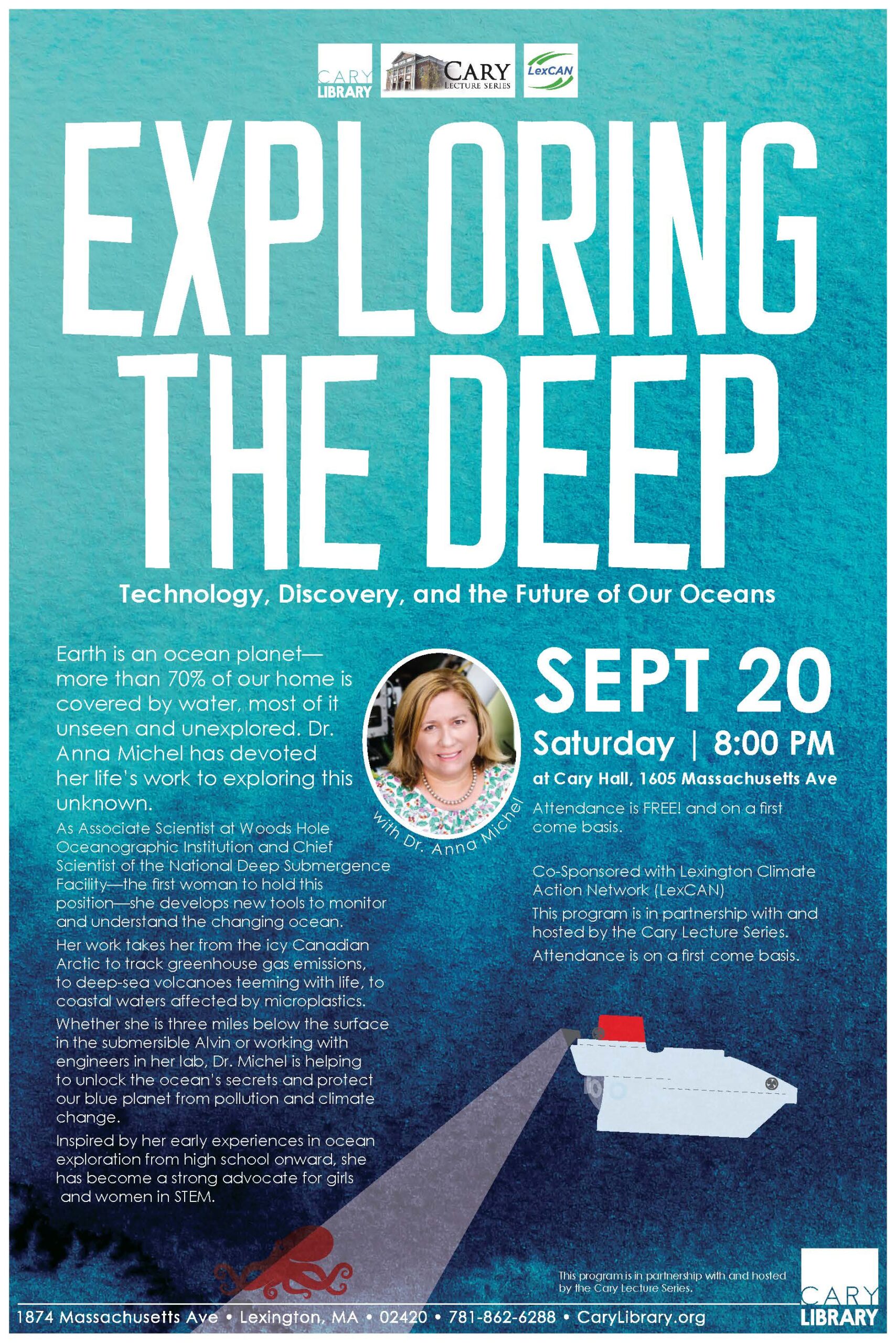 Cary Hall Lecture Series: Exploring the Deep: Technology, Discovery, and the Future of Our Oceans