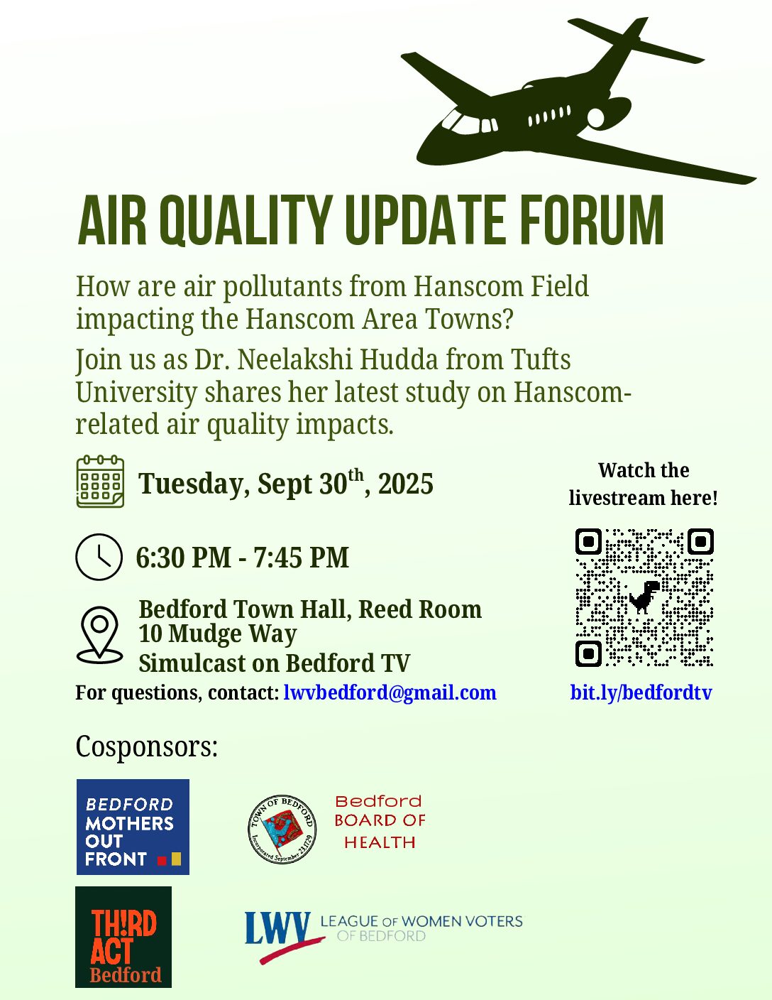 STOP PRIVATE JET EXPANSION - Bedford Air Quality Update Forum