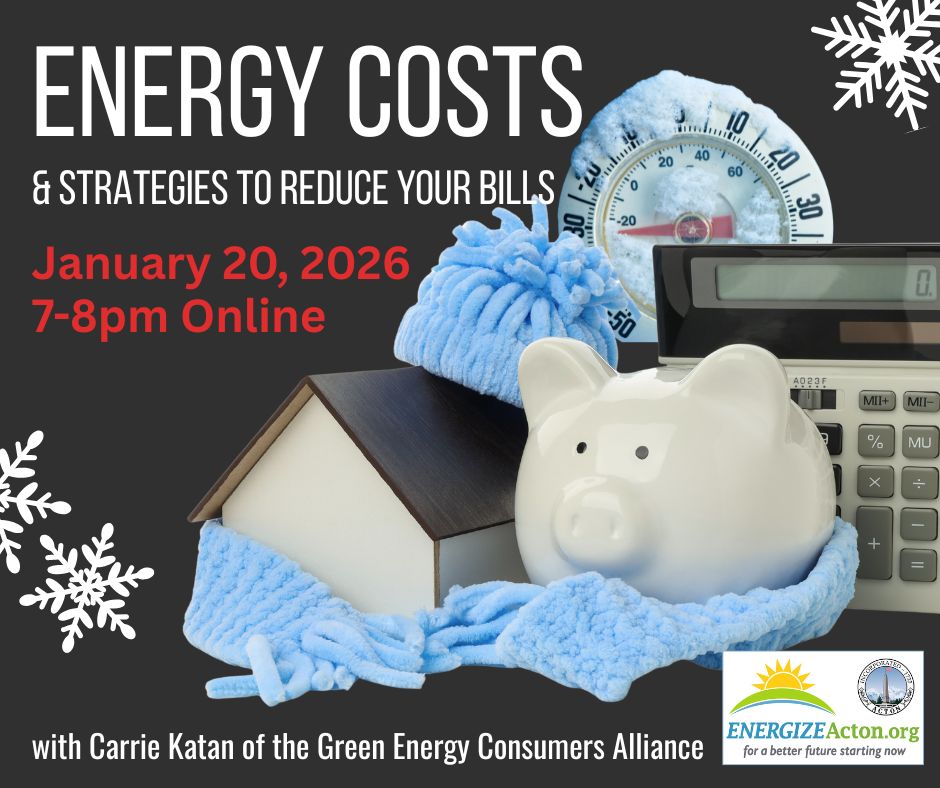 MassEnergize Acton Webinar: Energy Costs & Strategies to Reduce Your Bills