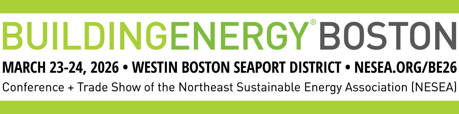NESEA Conference: BuildingEnergy Boston 2026