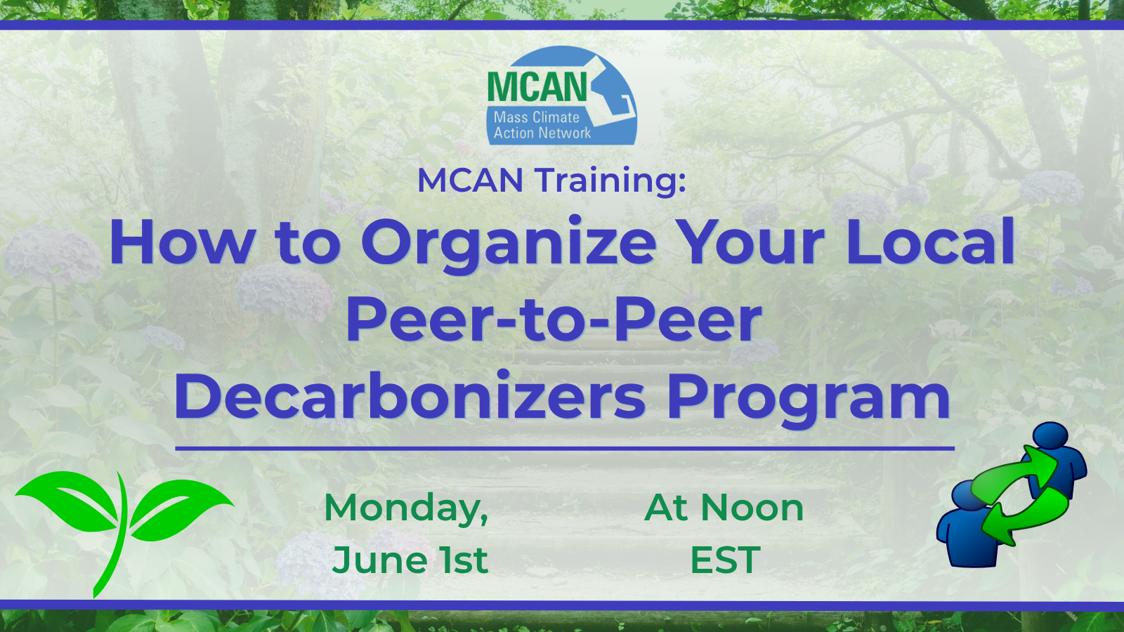 MCAN Meeting: How to Organize Your Local Peer-to-Peer Decarbonizers Program