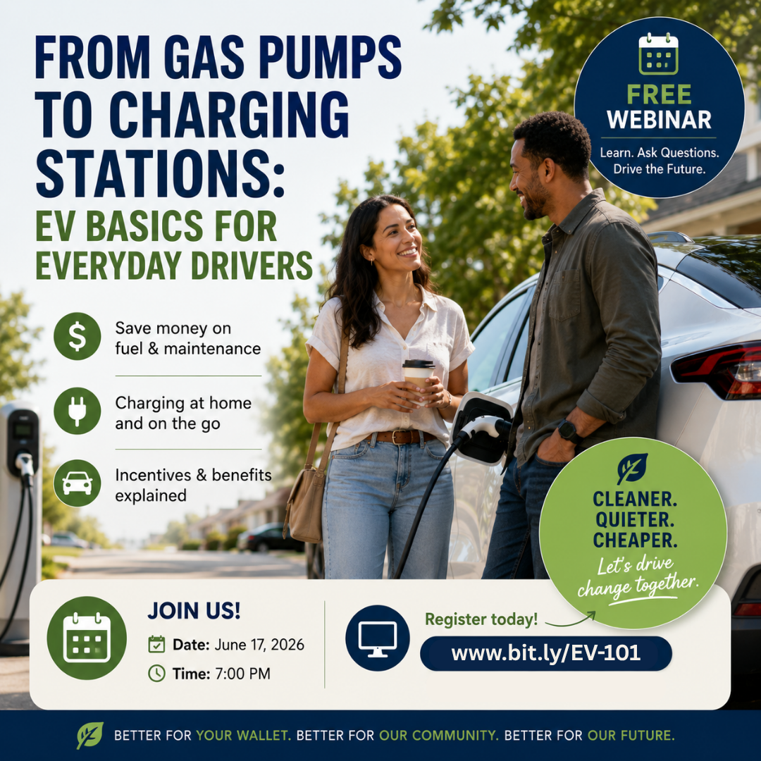 PlugIn MassEnergize event: From Gas Pumps to Charging Stations: EV Basics for Everyday Drivers