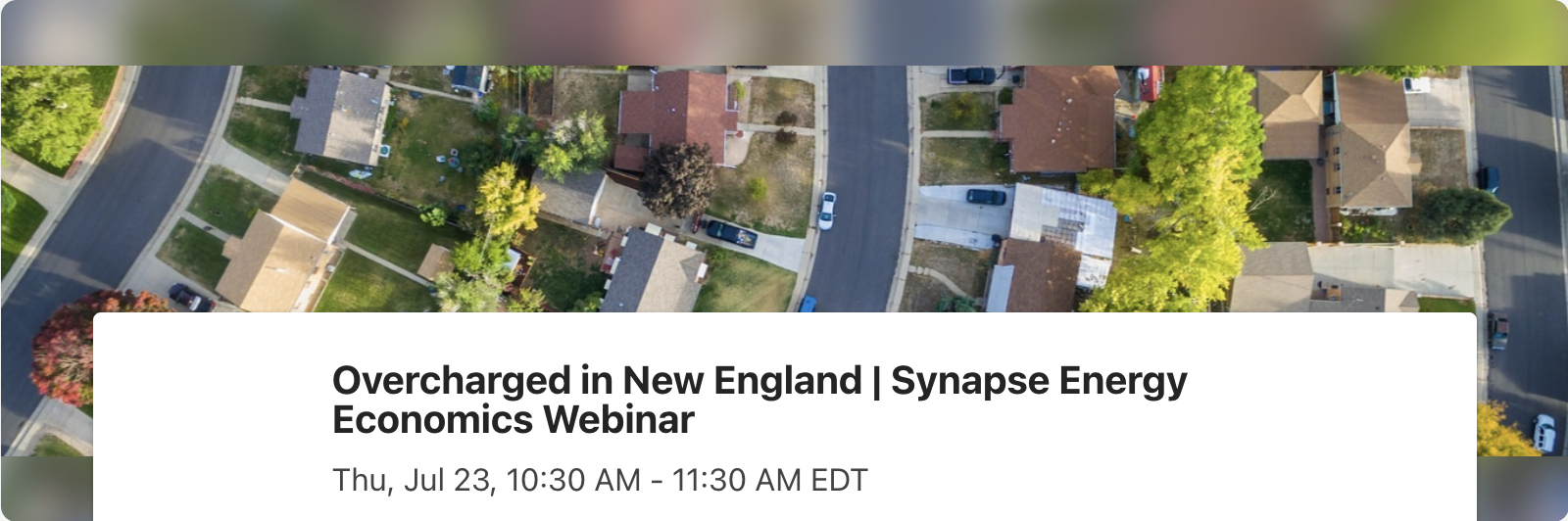 Overcharged in New England | Synapse Energy Economics Webinar