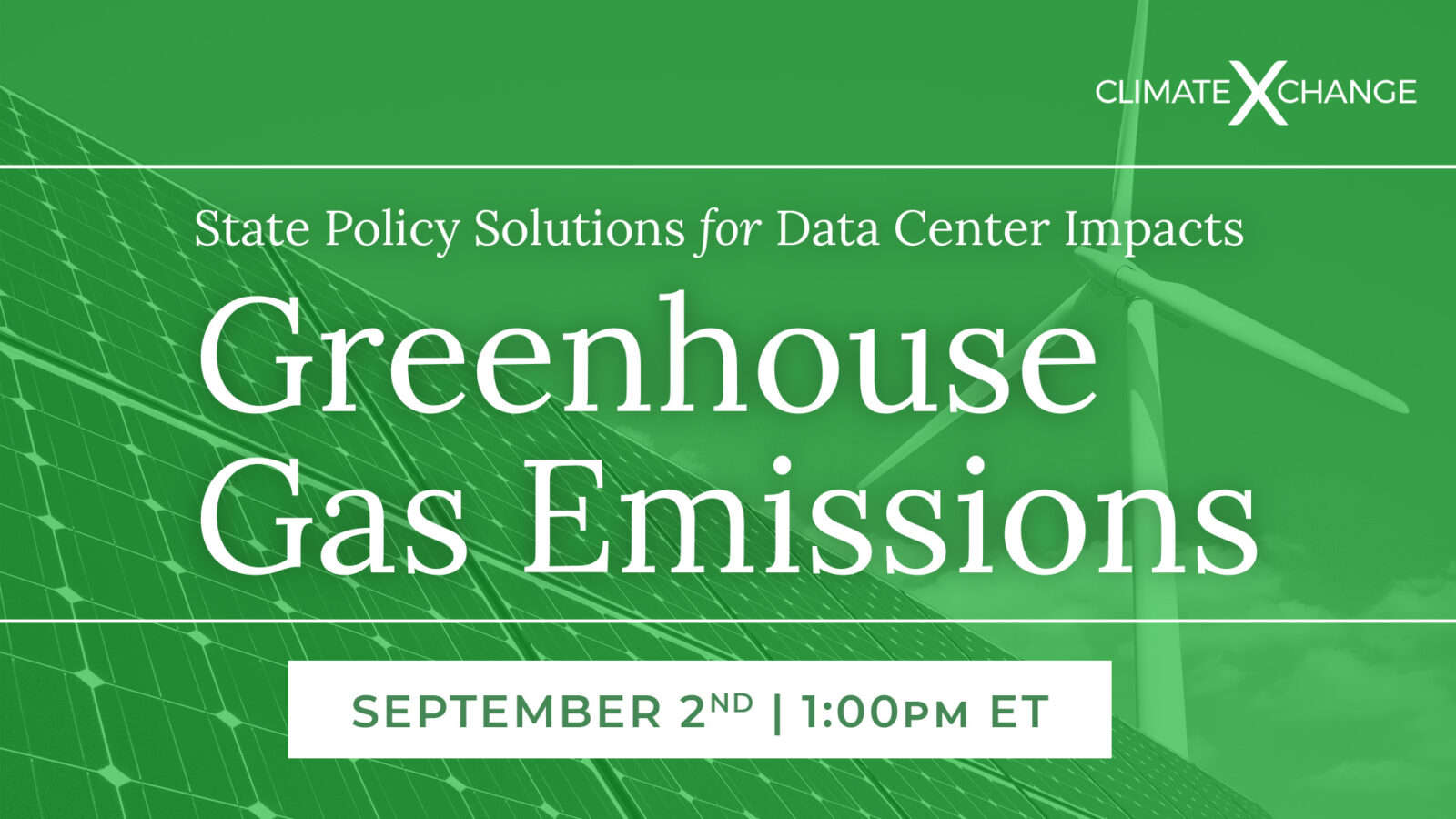 State Policy Solutions for Data Center Impacts: Greenhouse Gas Emissions
