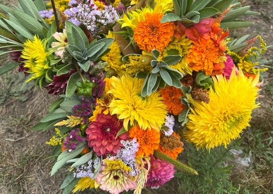 $35 Class: Marigolds & Mocktails: Floral Bouquet Workshop