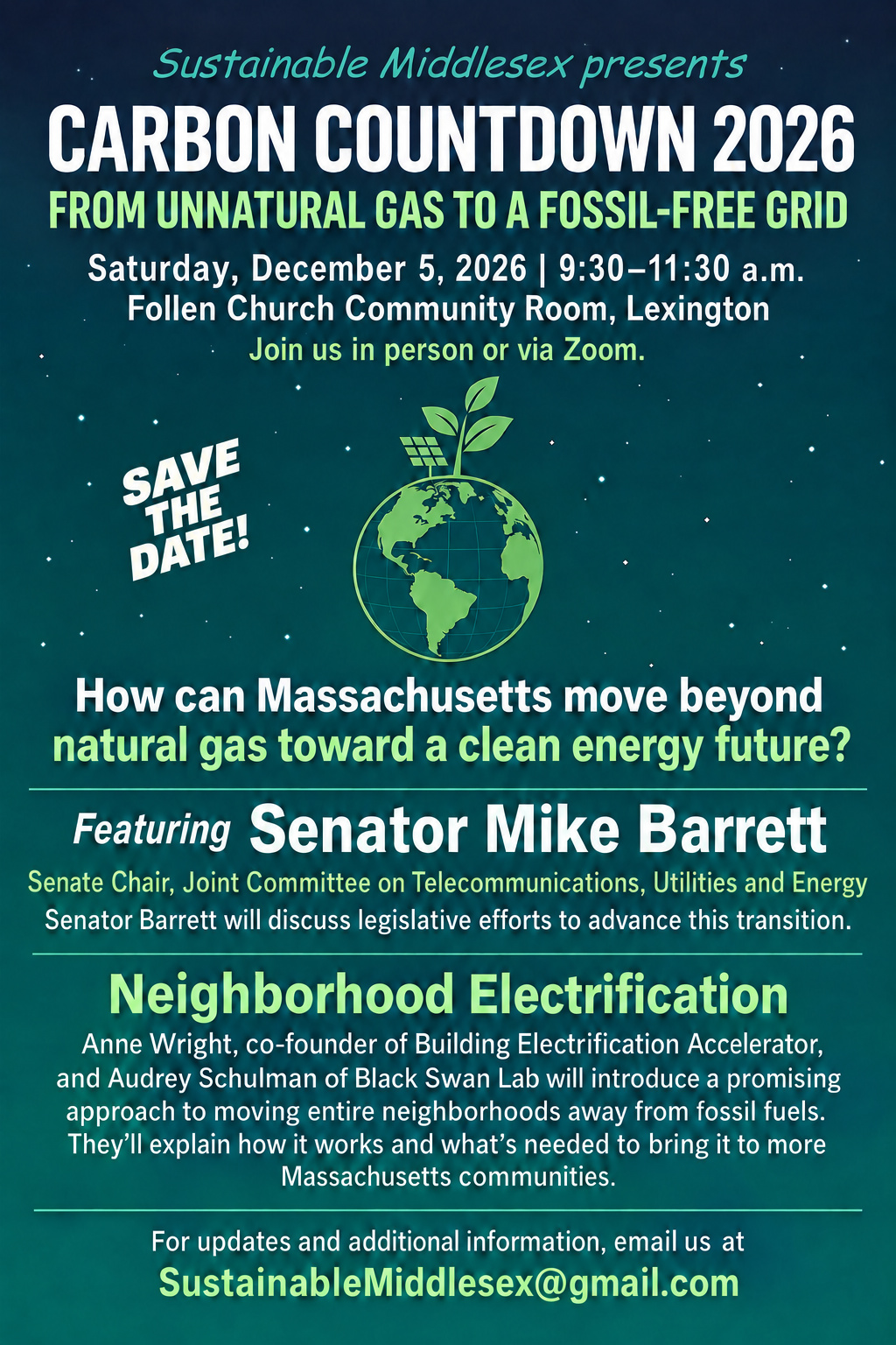 Sustainable Middlesex: Carbon Countdown 2026