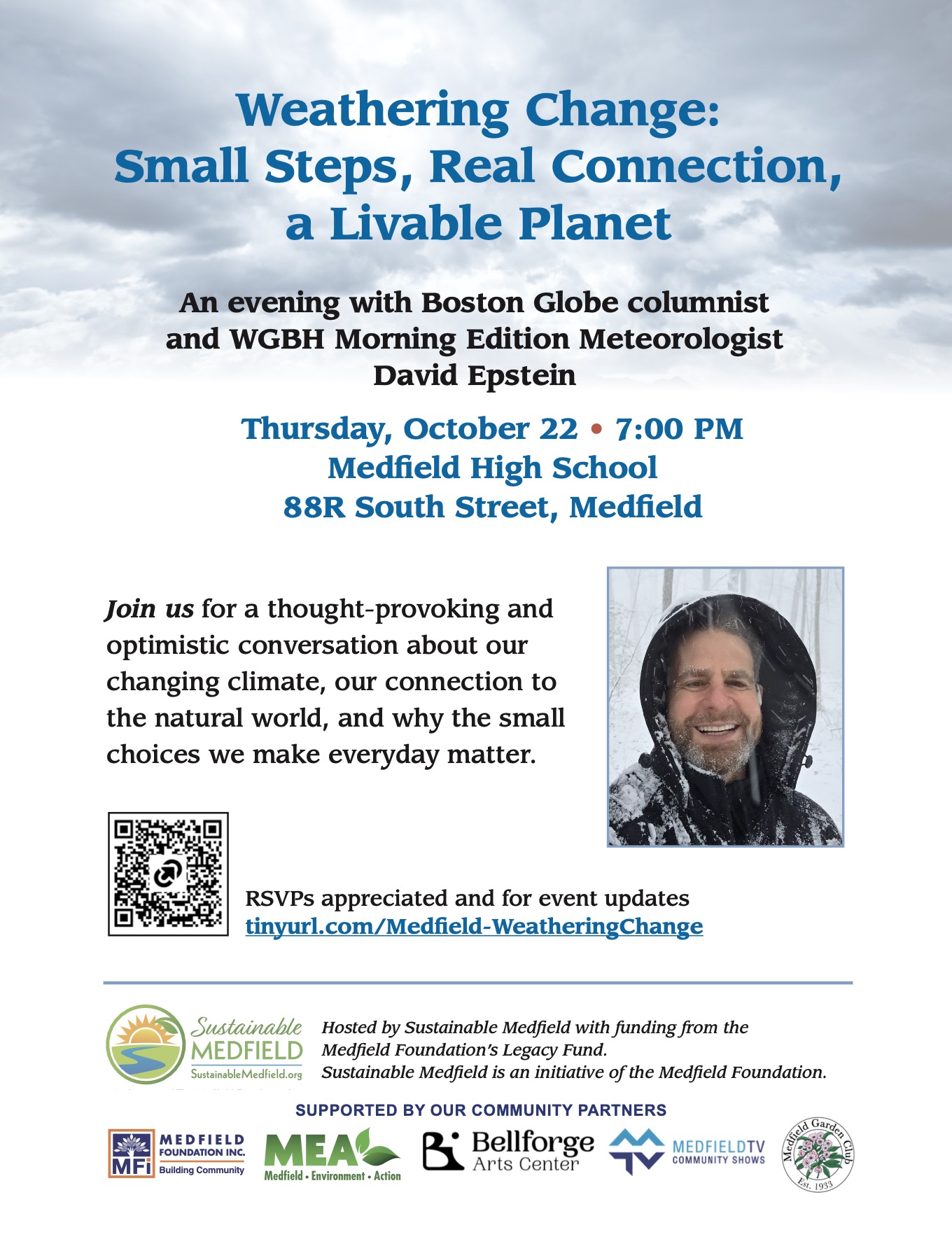 Sustainable Medford Event: Weathering Change with Meteorologist David Epstein