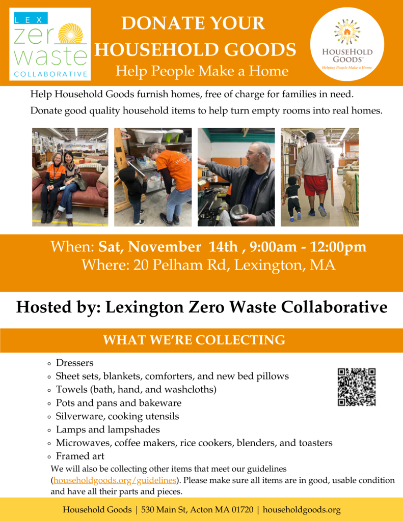 Donate your Household Goods with LexZeroWaste